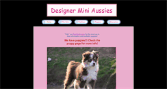 Desktop Screenshot of designerminiaussies.com